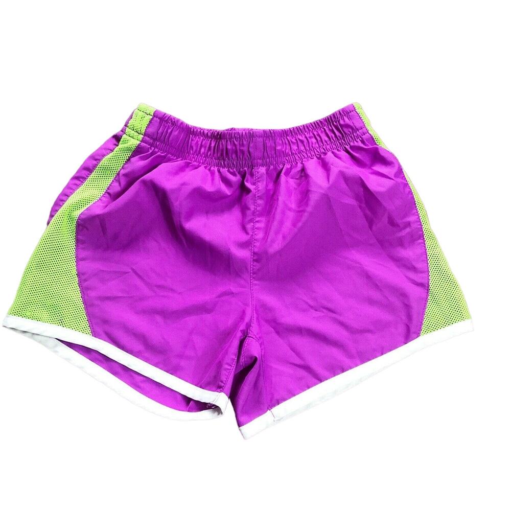 The Children’s Place Girls Small 5/6 Purple Green Running Athletic Gym Shorts